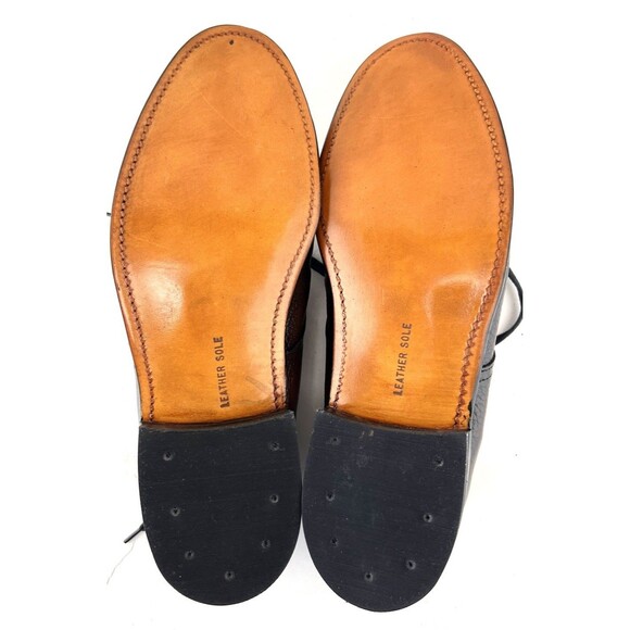 Vintage Stacy Adams Massagic Brown Leather Comfort Dress Shoes Mens Sz 7.5E